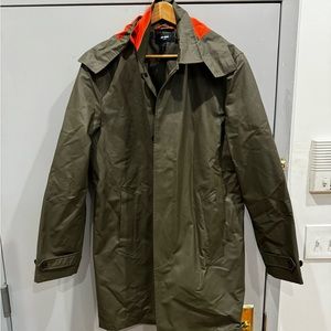 JACK SPADE - Men’s Rubberized Trench Rain Coat - Medium